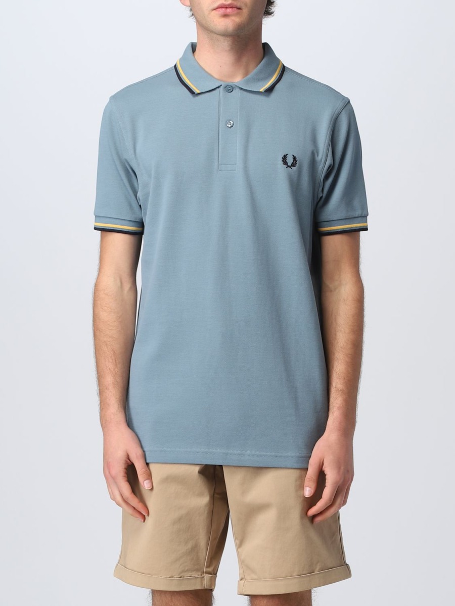 Gents Blue Poloshirt - Giglio - Fred Perry GOOFASH
