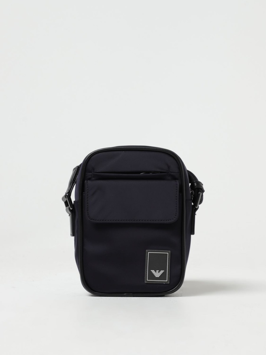 Gents Blue Shoulder Bag by Giglio GOOFASH