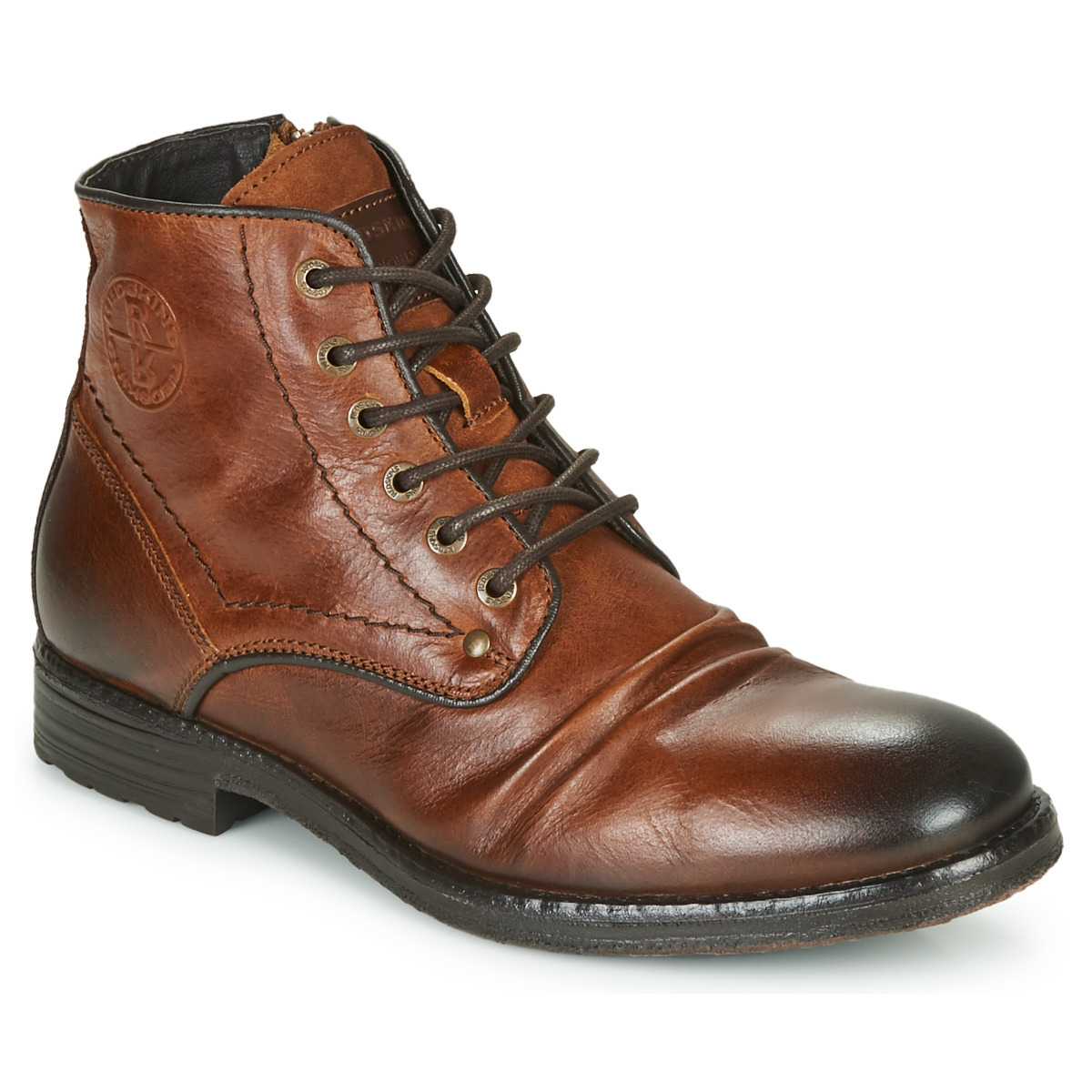 Gents Brown Boots by Spartoo GOOFASH