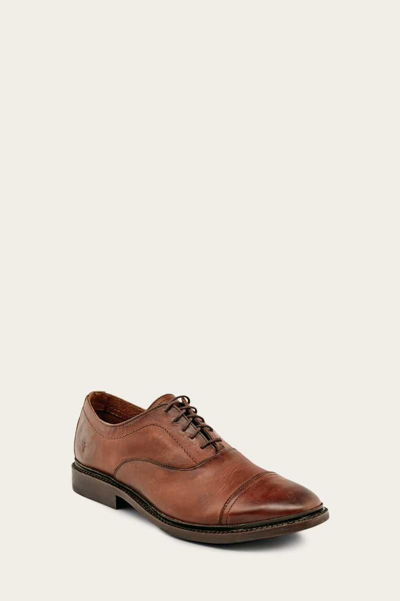 Gents Brown Oxford Shoes - Frye GOOFASH