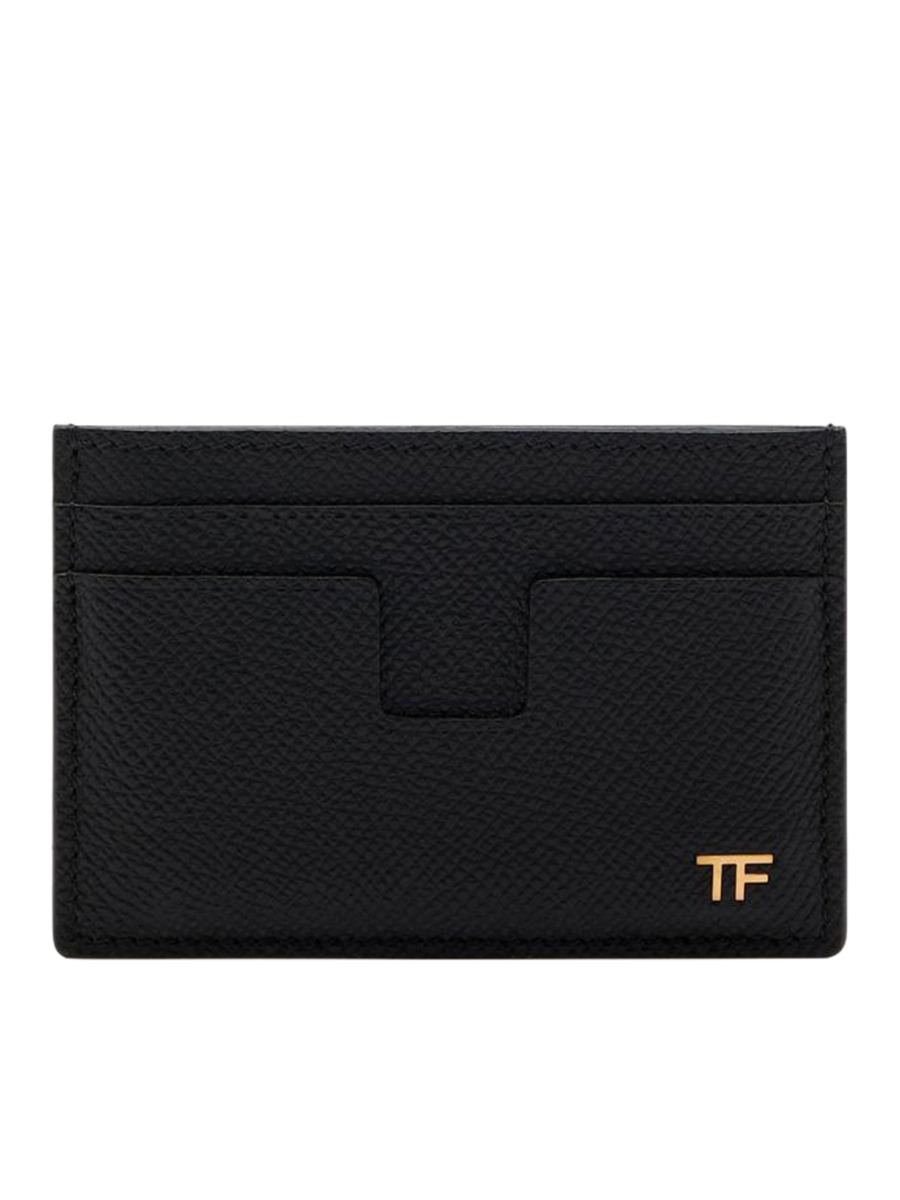 Gents Card Holder in Black from Suitnegozi GOOFASH