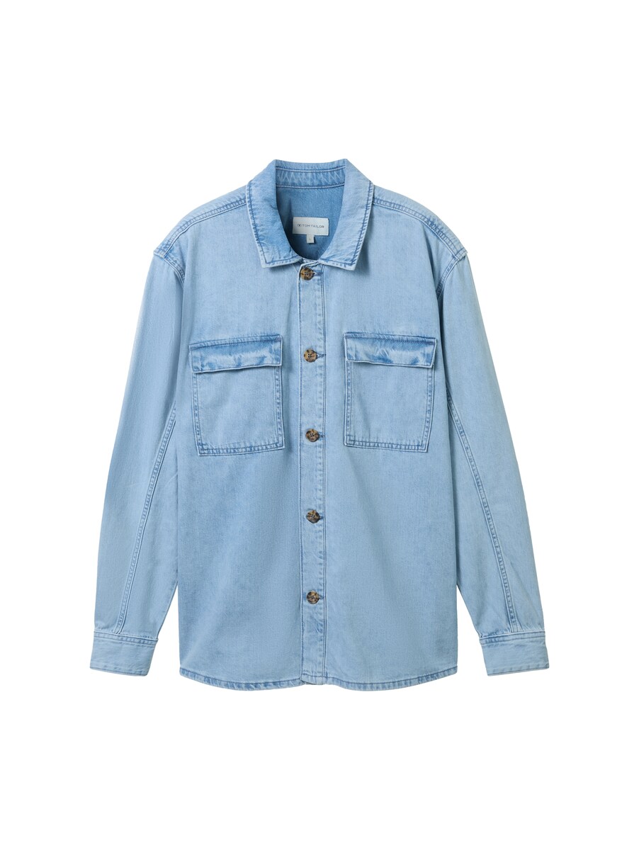 Gents Jeans Shirt Blue at Tom Tailor GOOFASH
