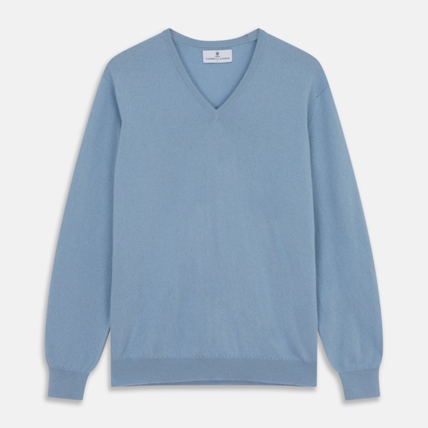 Gents Jumper Blue by Turnbull And Asser GOOFASH