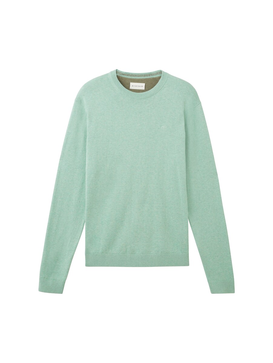Gents Knitted Sweater Green by Tom Tailor GOOFASH