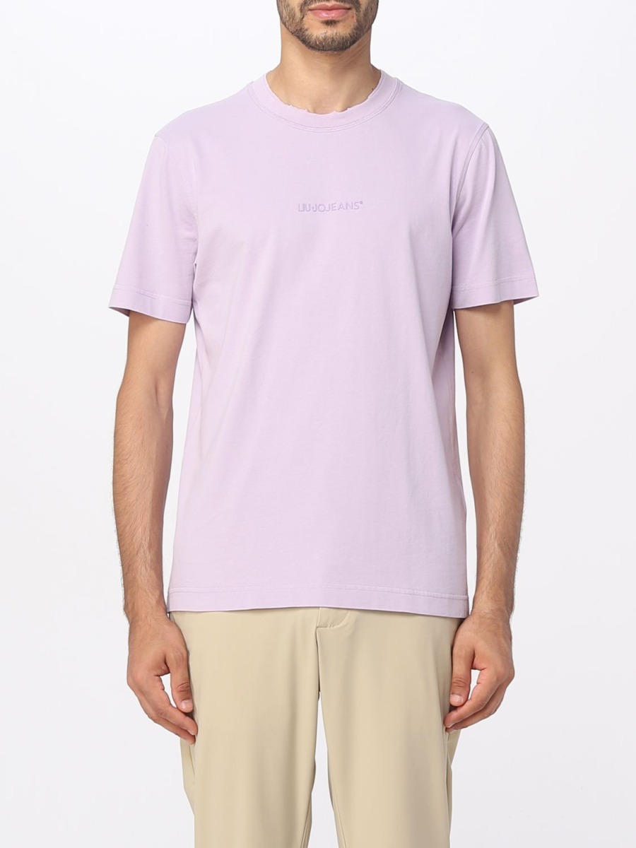 Gents Purple T-Shirt Giglio Liu Jo GOOFASH