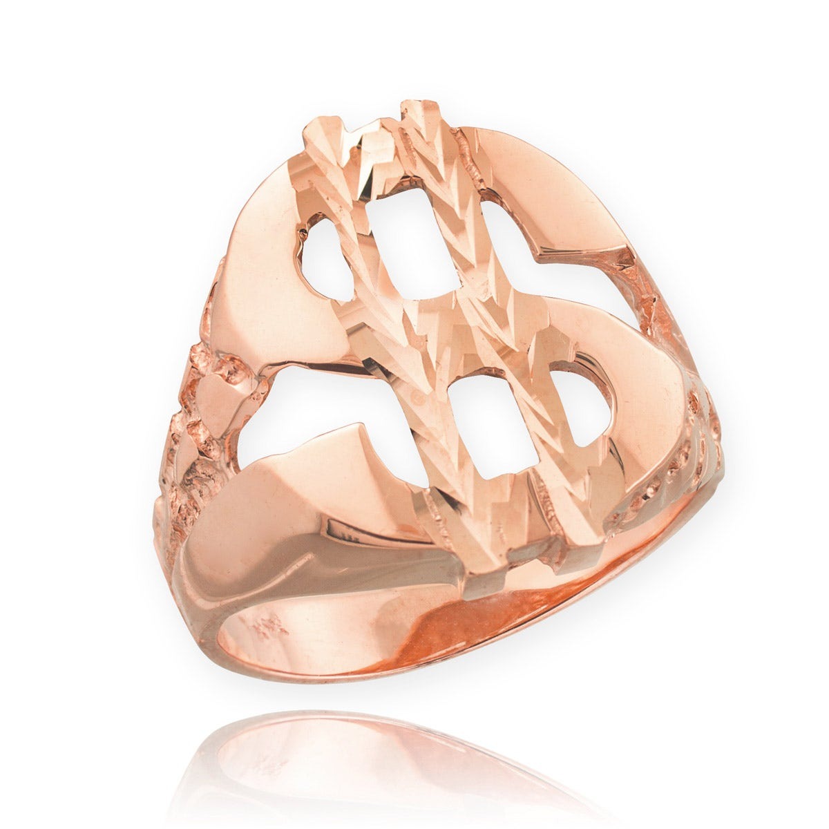 Gents Rose Ring - Gold Boutique GOOFASH