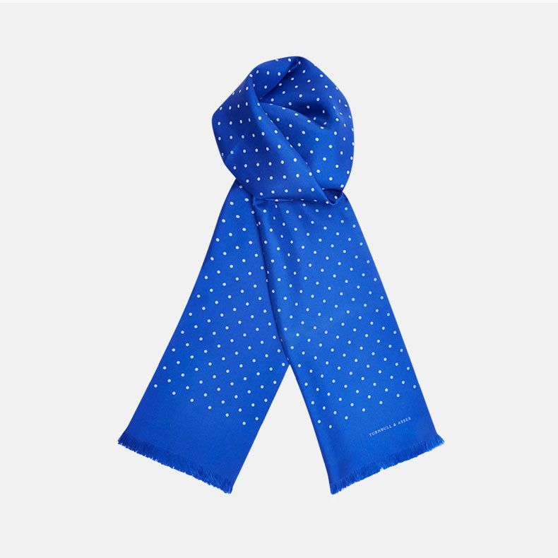 Gents Scarf Blue - Turnbull And Asser GOOFASH