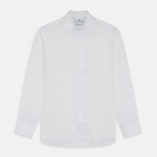 Gents Shirt in White Turnbull And Asser GOOFASH
