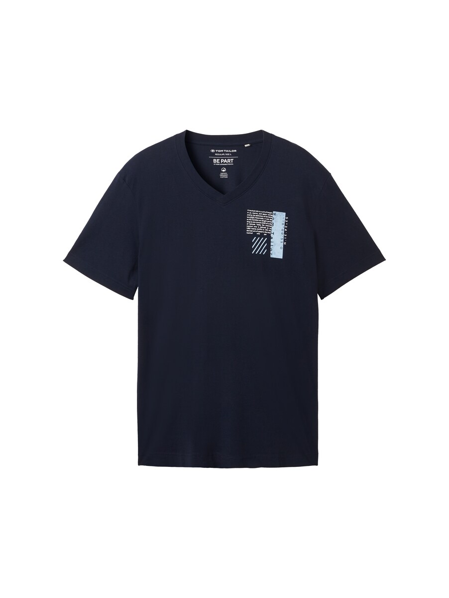 Gents T-Shirt in Blue Tom Tailor GOOFASH