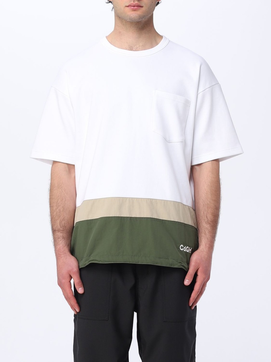 Gents T-Shirt in White Comme Des Garcons Giglio GOOFASH