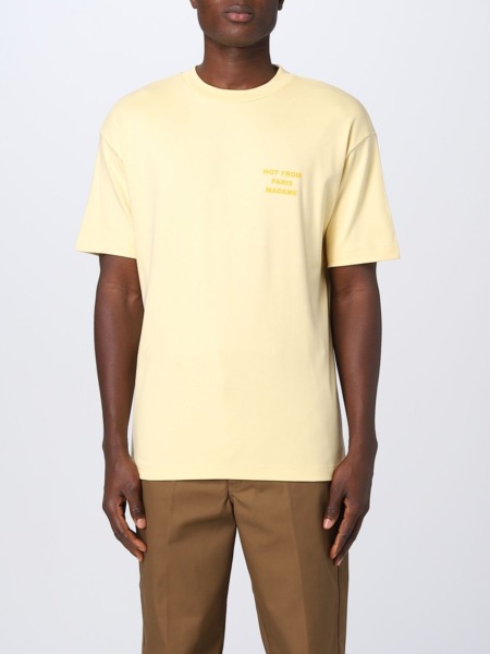 Gents T-Shirt in Yellow Giglio Drole de Monsieur GOOFASH