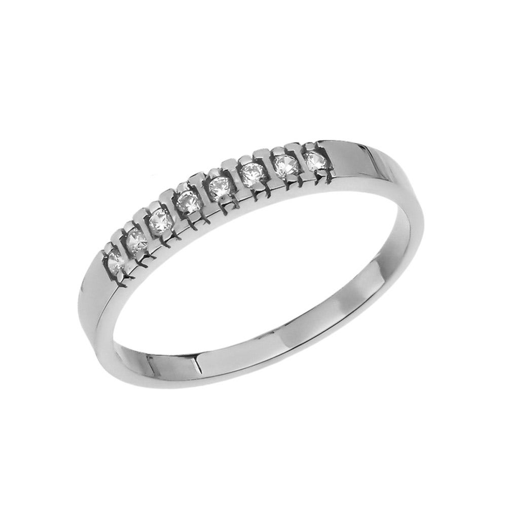 Gents Wedding Ring in White from Gold Boutique GOOFASH