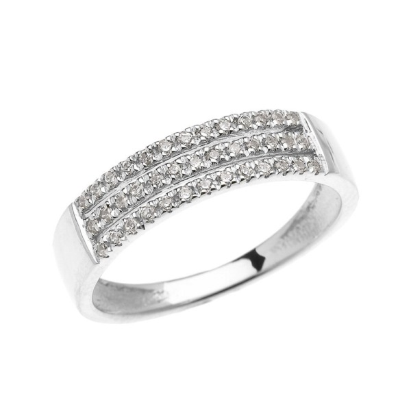 Gents White Wedding Ring from Gold Boutique GOOFASH