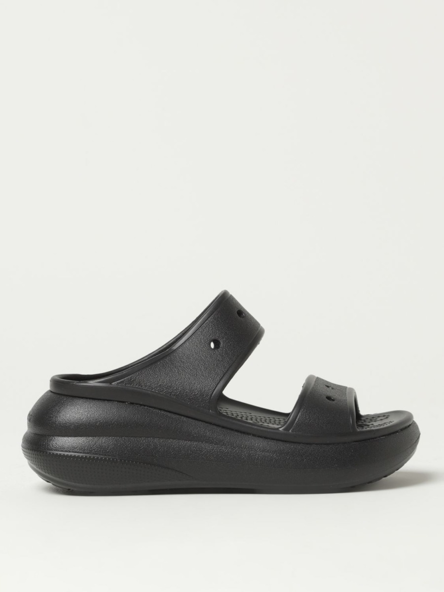 Giglio - Black Flat Sandals Crocs Women GOOFASH