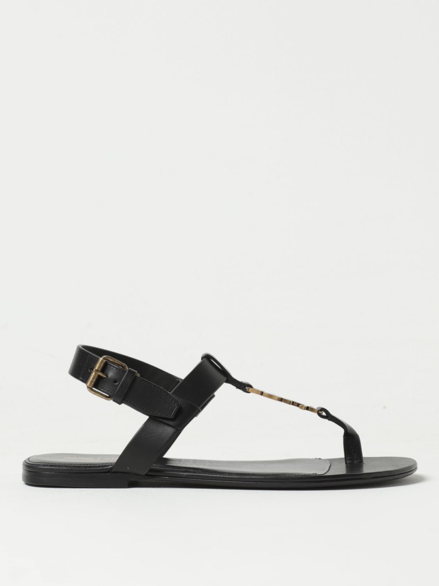 Giglio - Black Sandals for Man from Saint Laurent GOOFASH