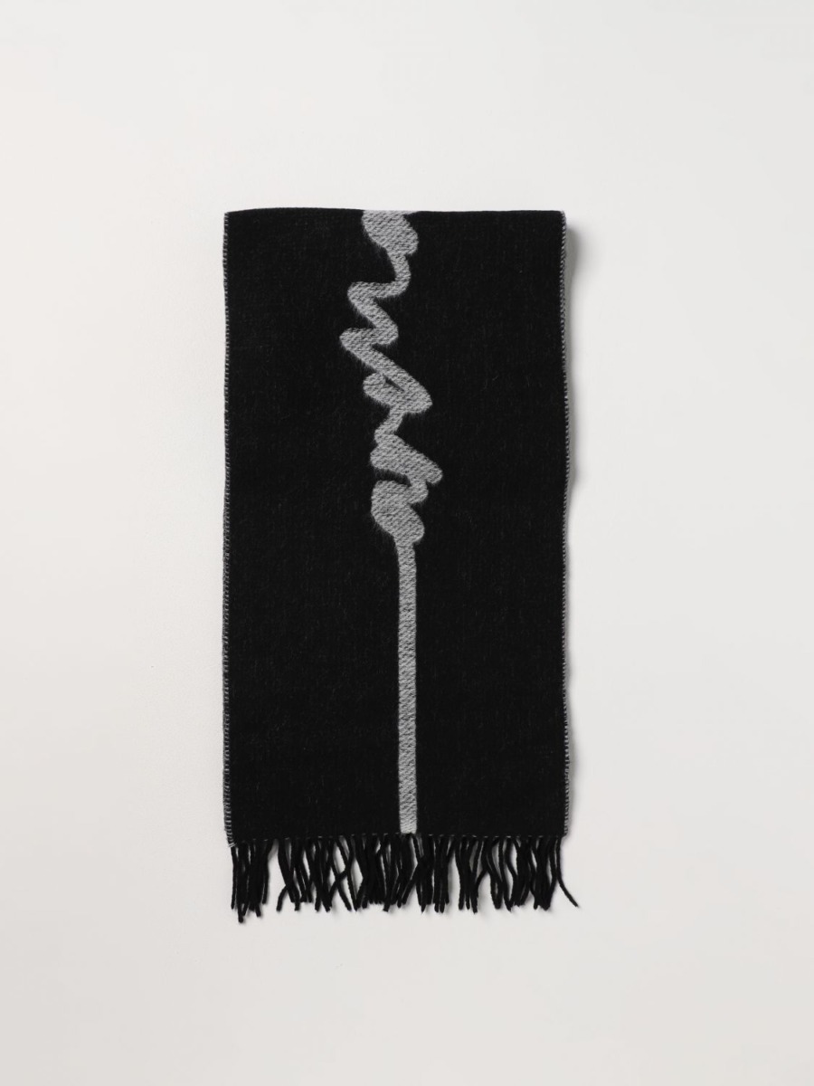 Giglio Black Scarf for Woman from Armani GOOFASH