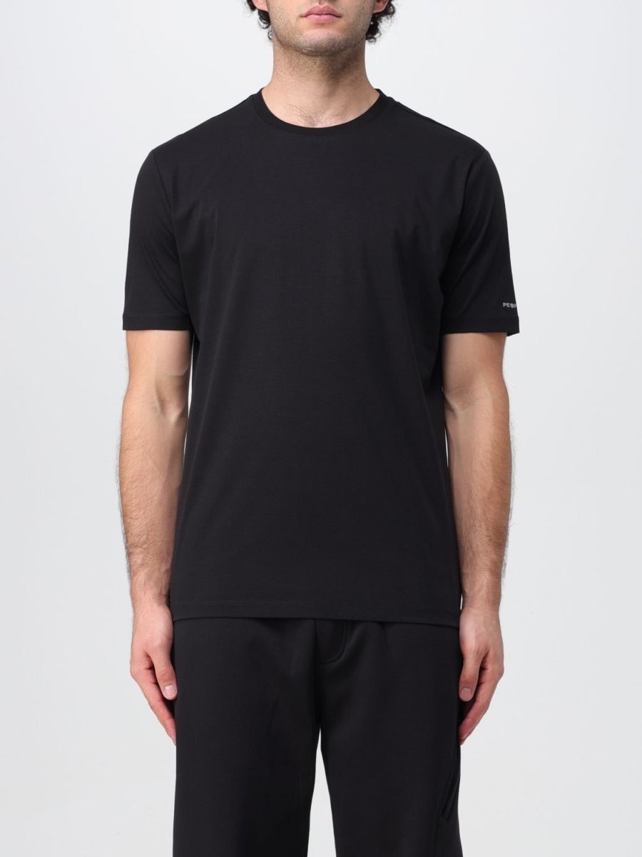 Giglio Black T-Shirt for Men from People Of Shibuya GOOFASH