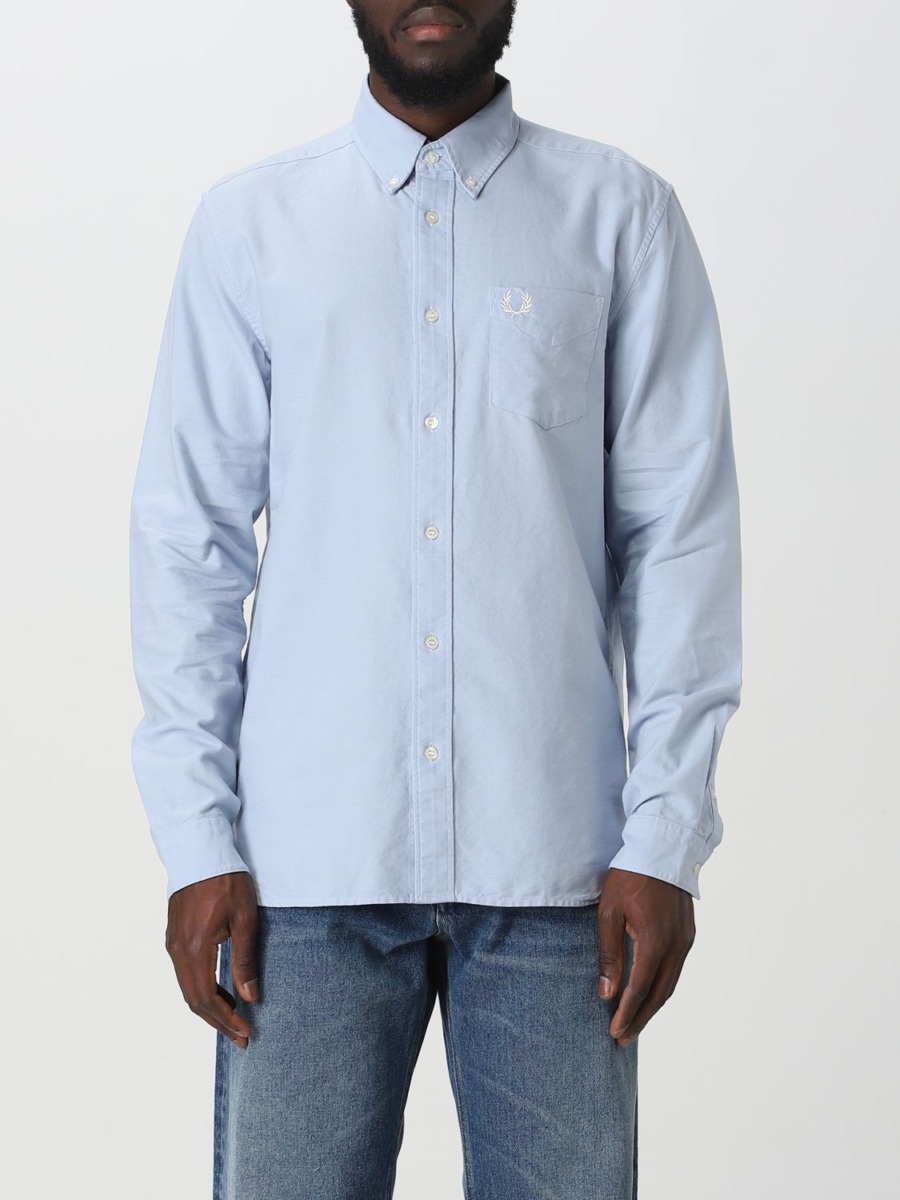 Giglio - Blue Gent Shirt - Fred Perry GOOFASH