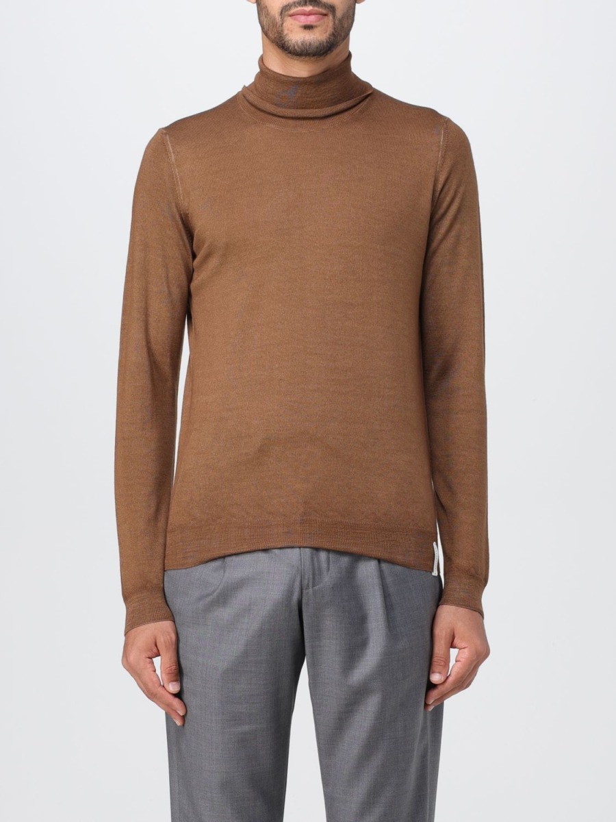 Giglio - Brown Jumper for Man by Brooksfield GOOFASH