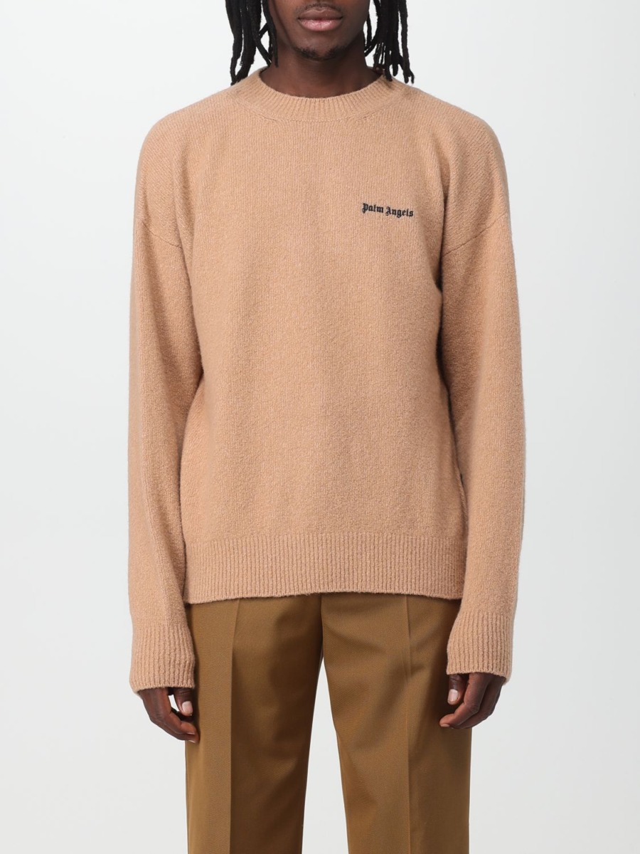Giglio Camel Jumper for Man by Palm Angels GOOFASH