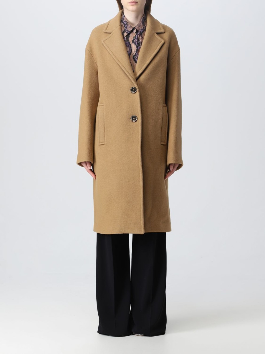 Giglio - Coat in Camel for Woman from Pinko GOOFASH
