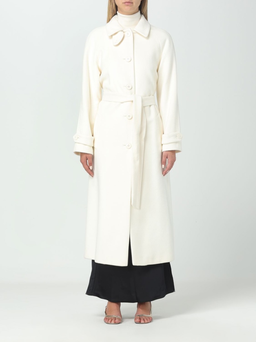 Giglio Cream Coat for Women from Ralph Lauren GOOFASH