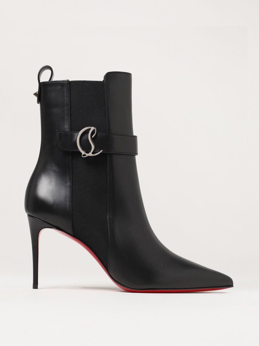 Giglio - Flat Boots Black - Christian Louboutin Ladies GOOFASH