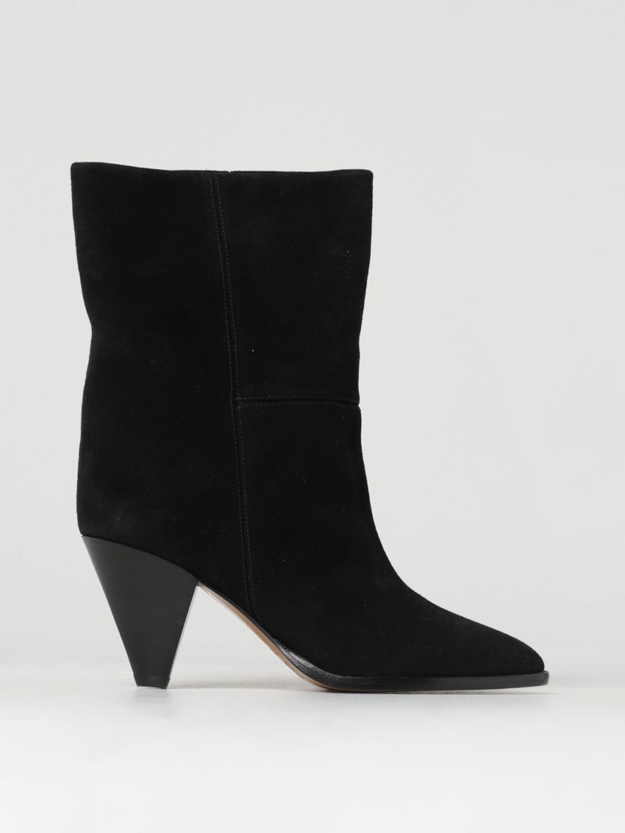 Giglio - Flat Boots in Black by Isabel Marant GOOFASH