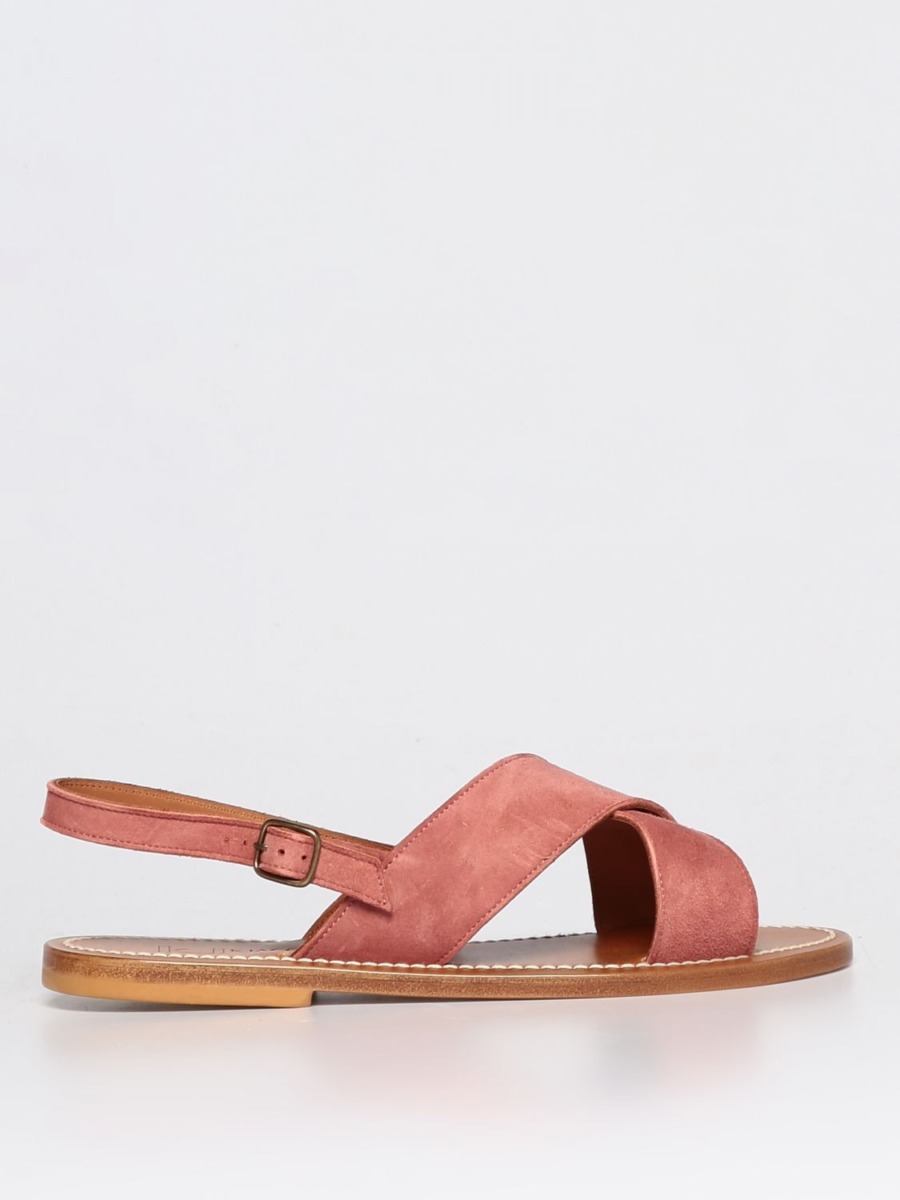 Giglio Flat Sandals Pink K. Jacques Ladies GOOFASH