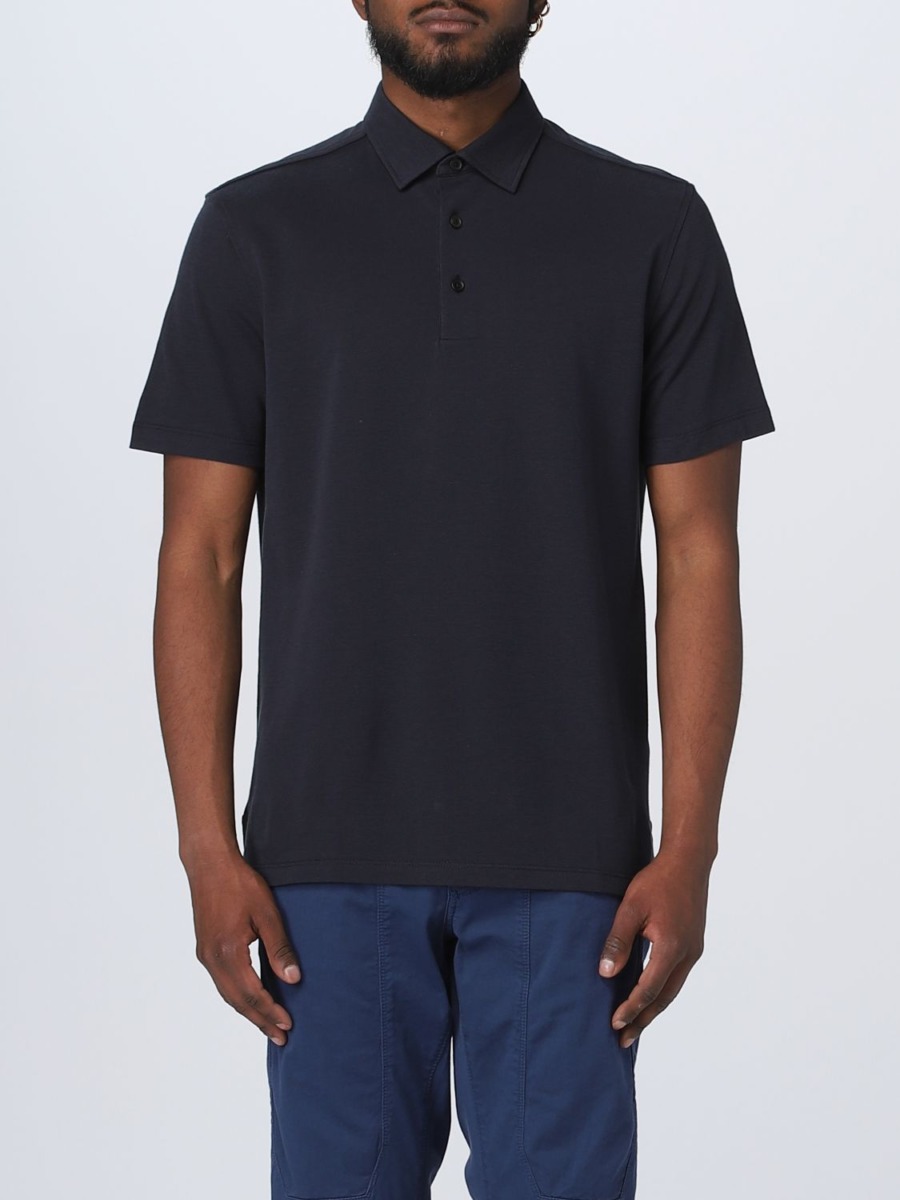 Giglio - Gent Blue Poloshirt from Zegna GOOFASH