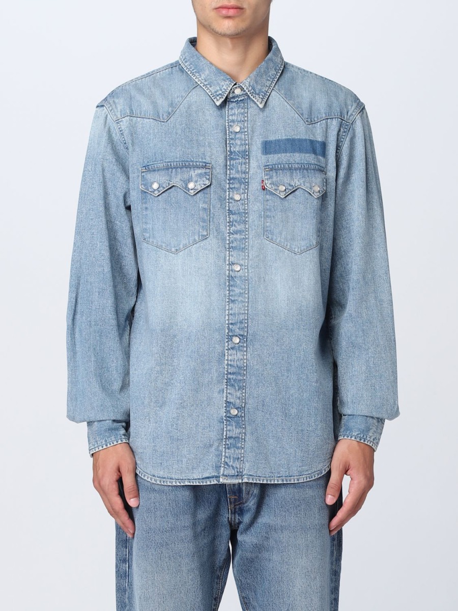 Giglio Gent Blue Shirt by Levi's GOOFASH