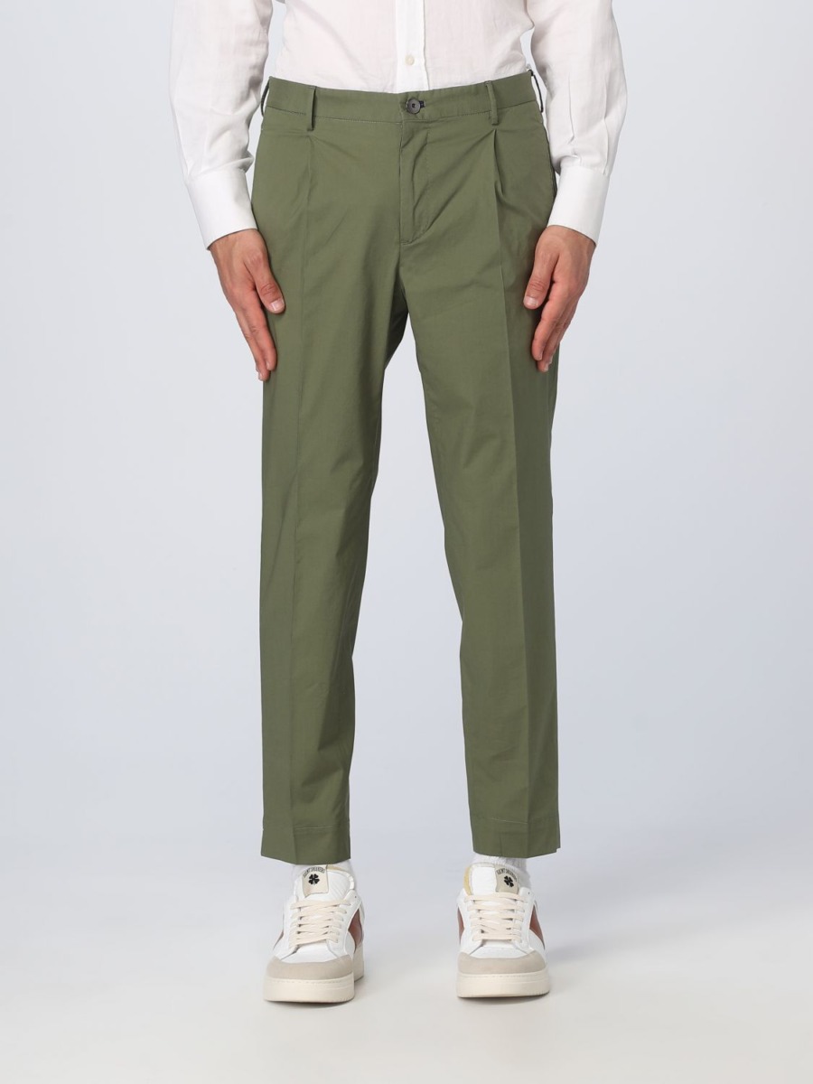 Giglio - Gent Green Trousers from Incotex GOOFASH