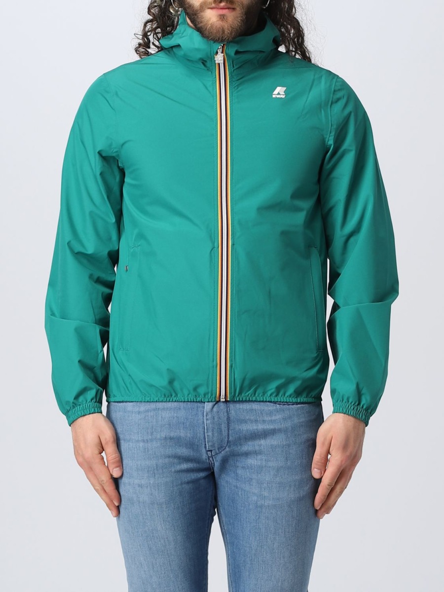 Giglio Gent Jacket in Green from K-Way GOOFASH