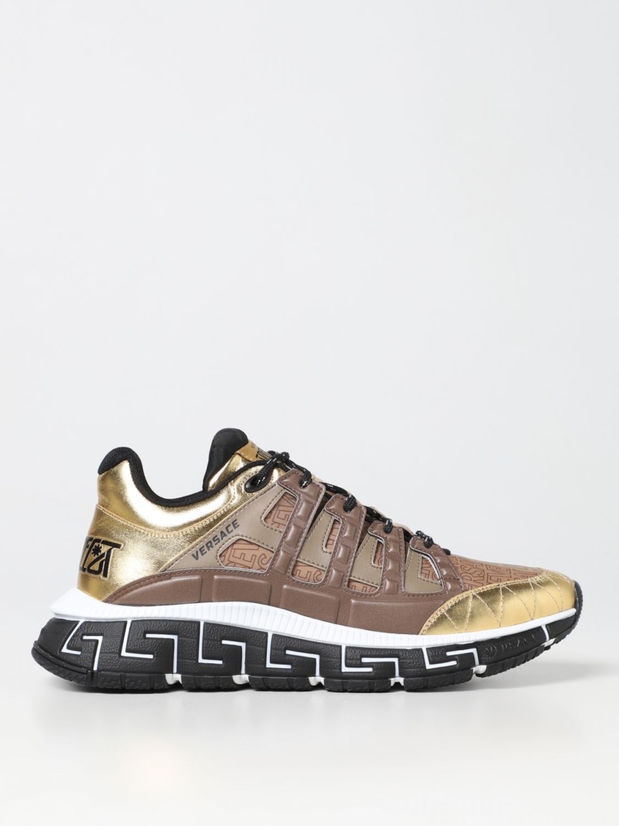 Giglio Gent Trainers Sand by Versace GOOFASH