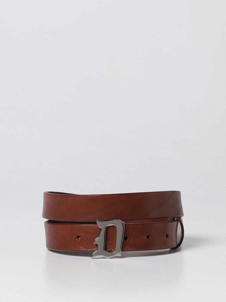 Giglio - Gents Camel Belt from Dondup GOOFASH