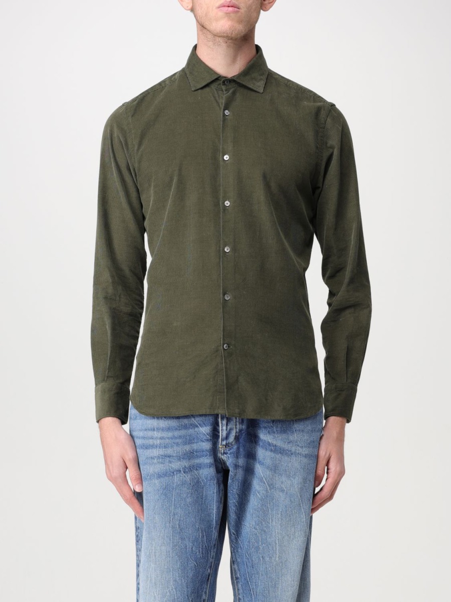 Giglio Gents Green Shirt from Brooksfield GOOFASH
