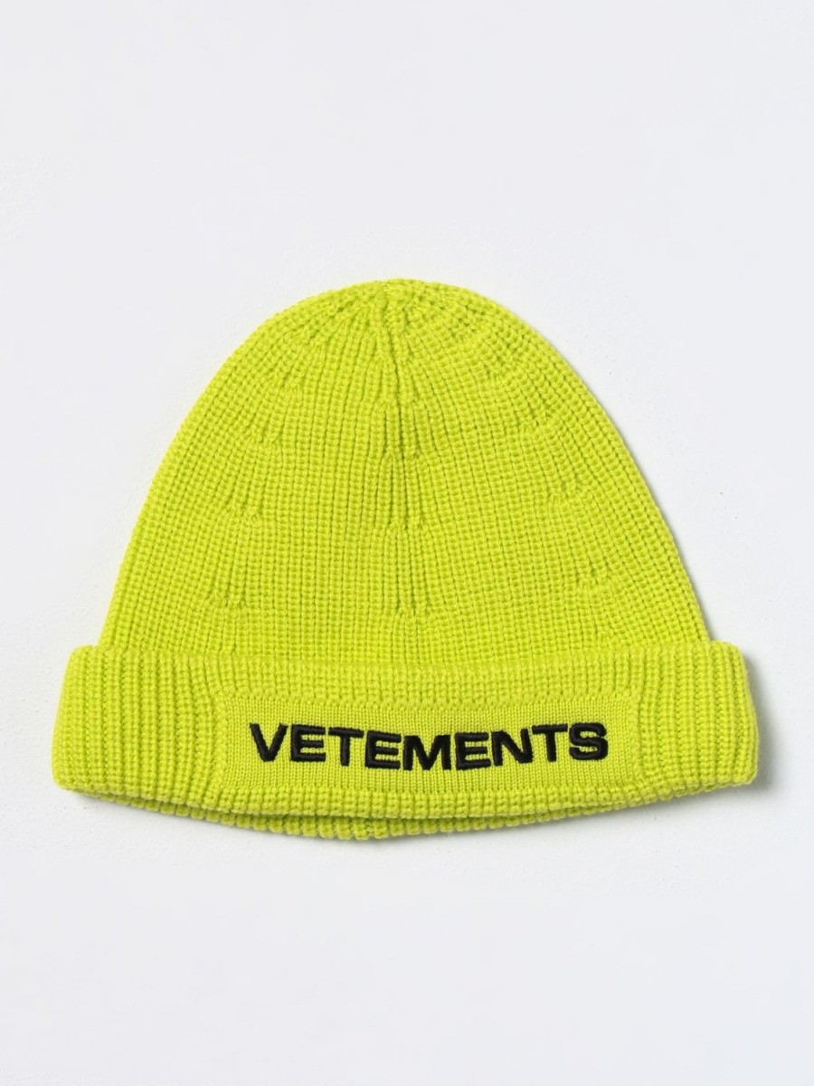 Giglio - Gents Hat Yellow from Vetements GOOFASH