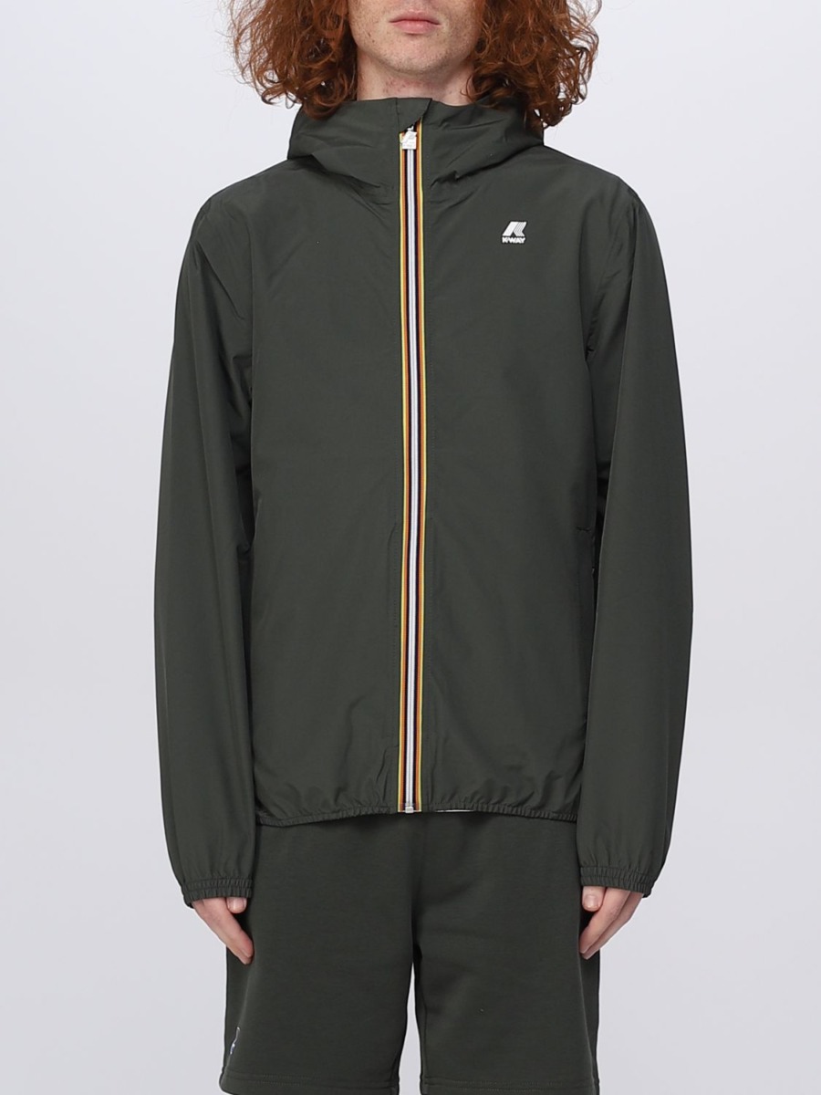 Giglio Gents Jacket in Green from K-Way GOOFASH