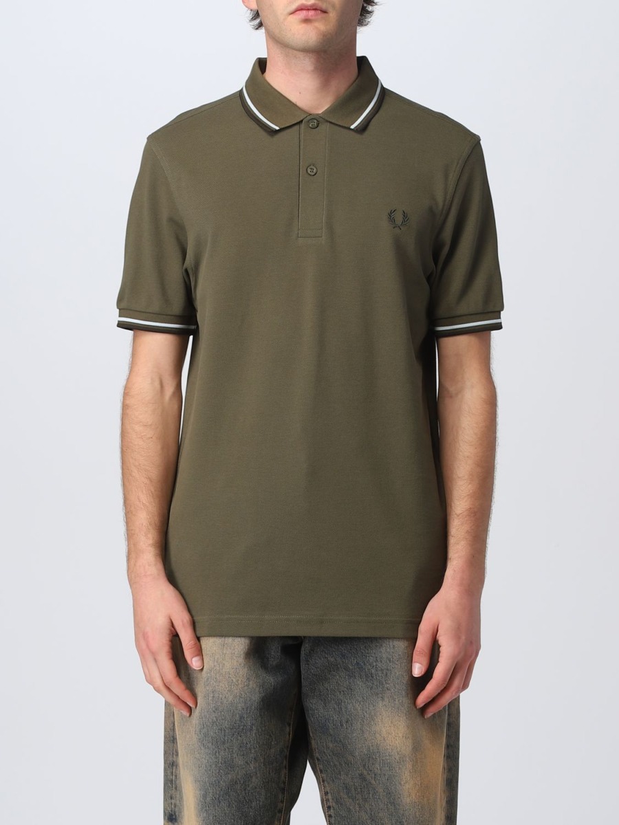 Giglio - Gents Poloshirt Olive - Fred Perry GOOFASH