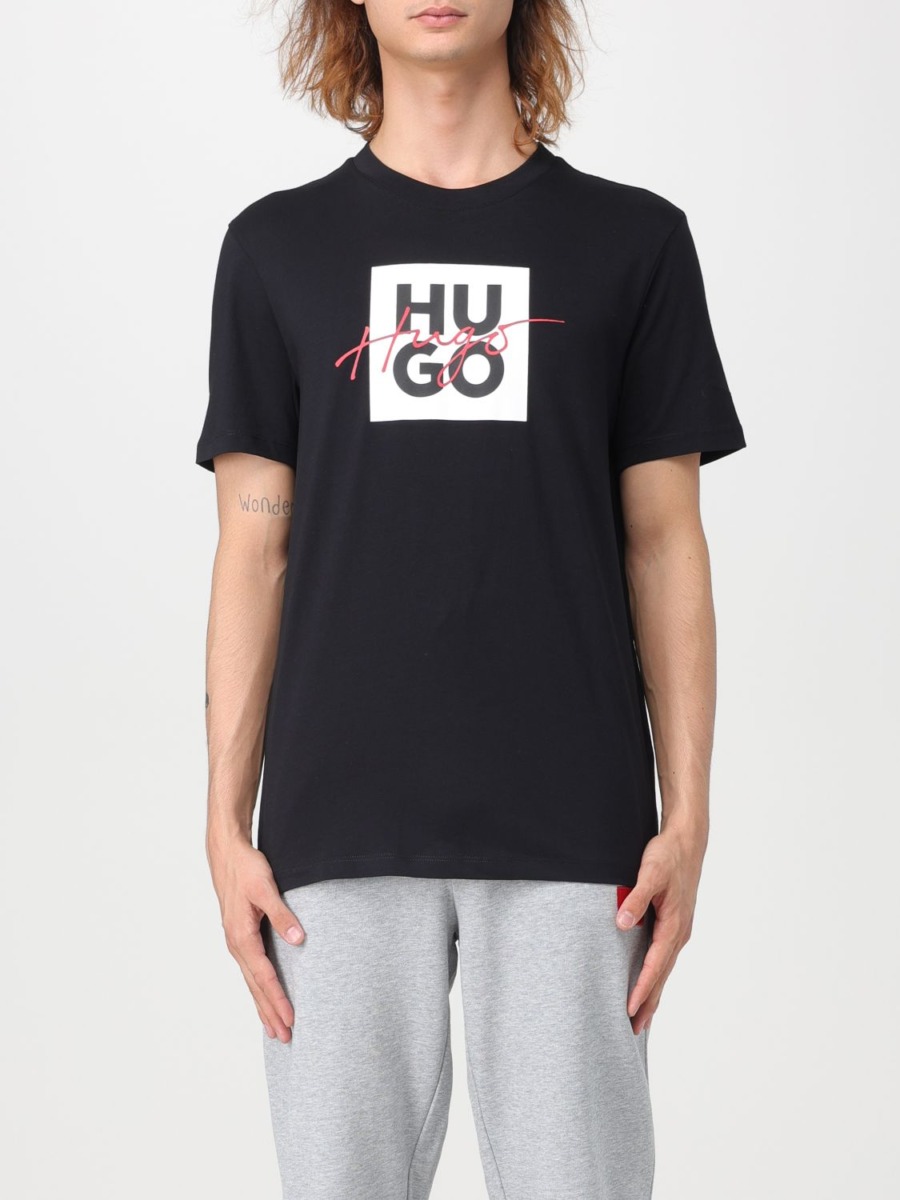 Giglio - Gents T-Shirt in Black from Hugo Boss GOOFASH