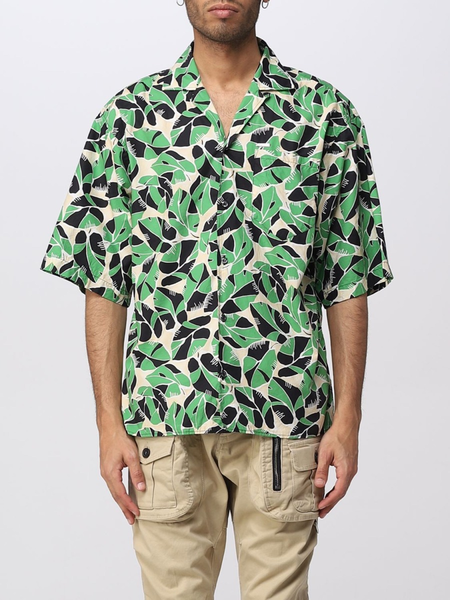 Giglio - Green - Men Shirt GOOFASH