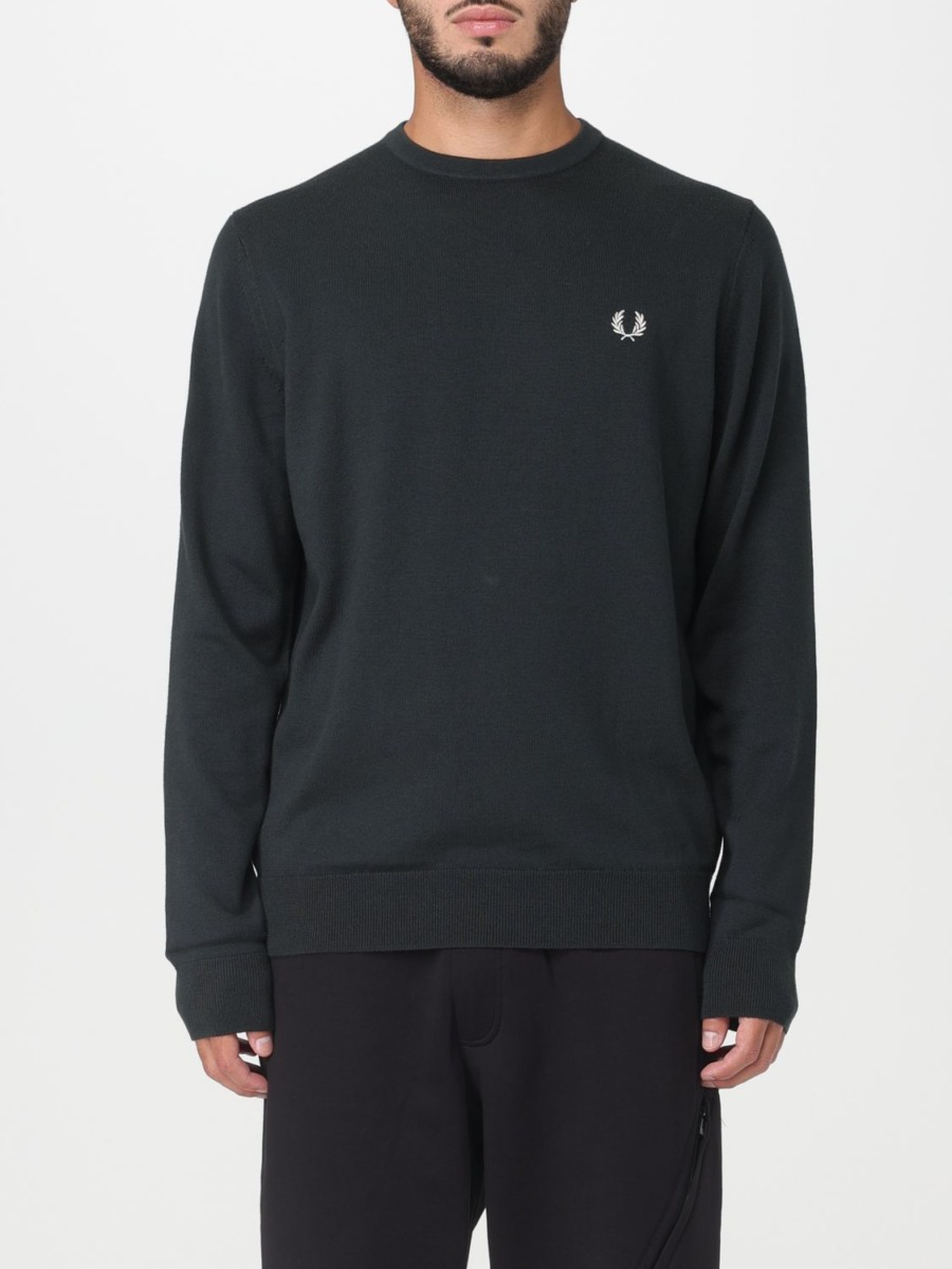 Giglio - Green Men's Jumper - Fred Perry GOOFASH
