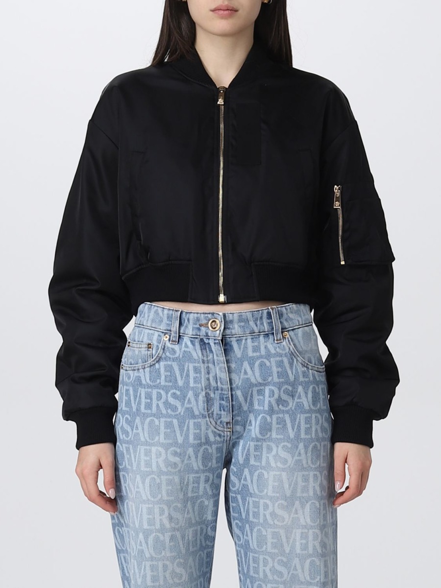 Giglio Jacket Black for Women from Versace GOOFASH