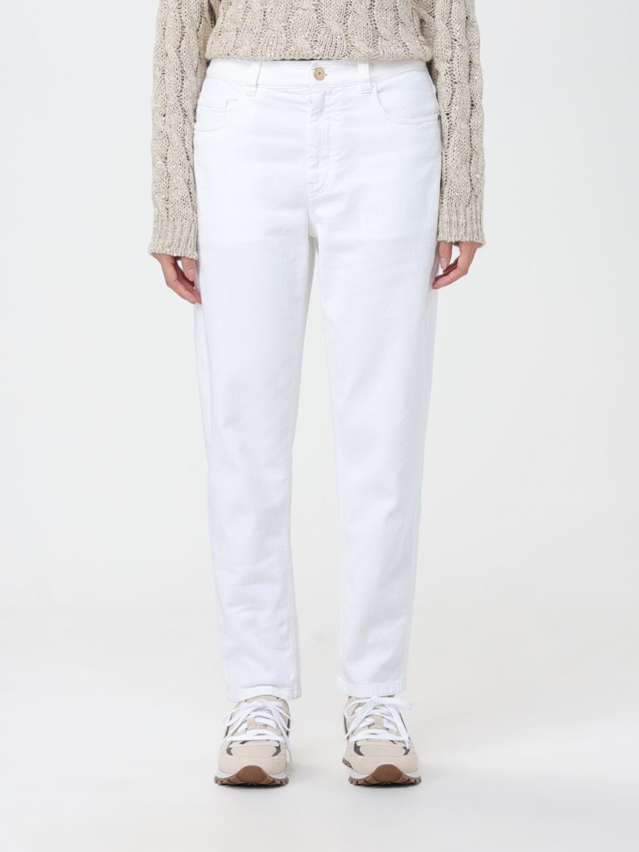 Giglio - Jeans in White for Women from Brunello Cucinelli GOOFASH