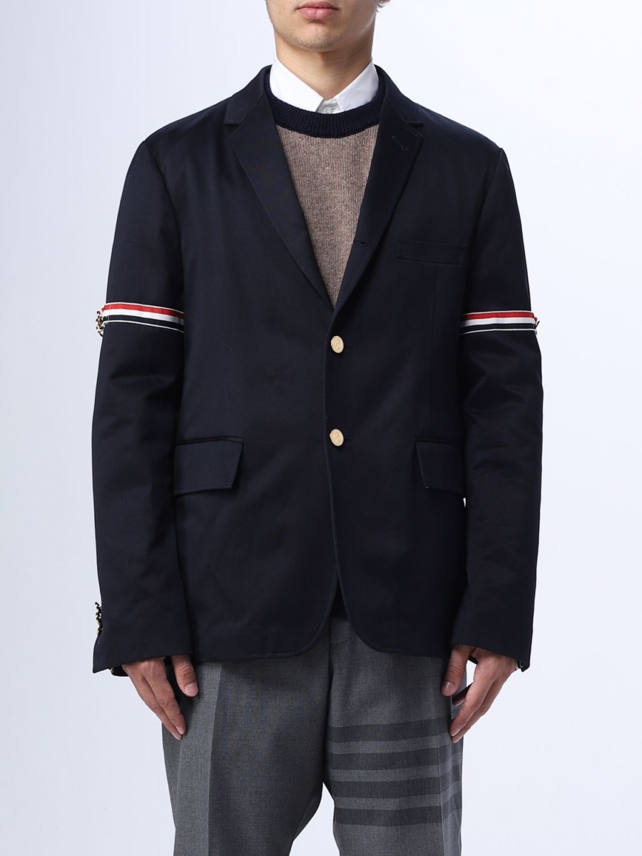 Giglio - Jumper Blue for Men by Thom Browne GOOFASH