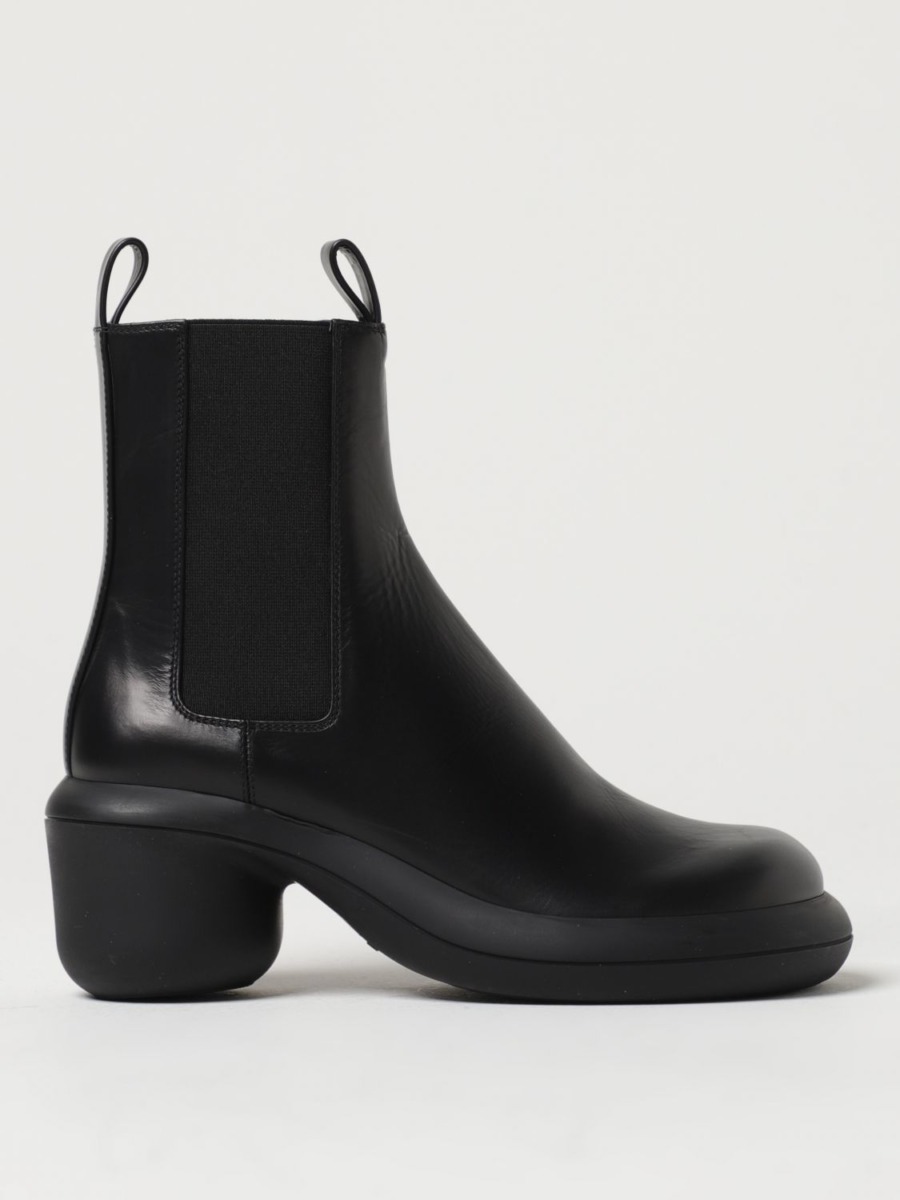 Giglio Ladies Black Flat Boots from Jil Sander GOOFASH