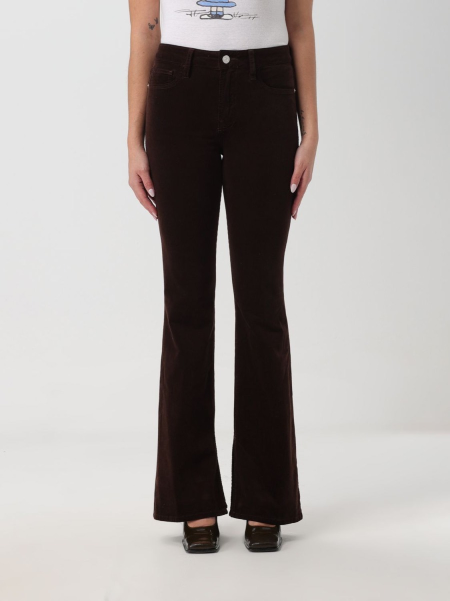 Giglio Ladies Trousers in Brown GOOFASH
