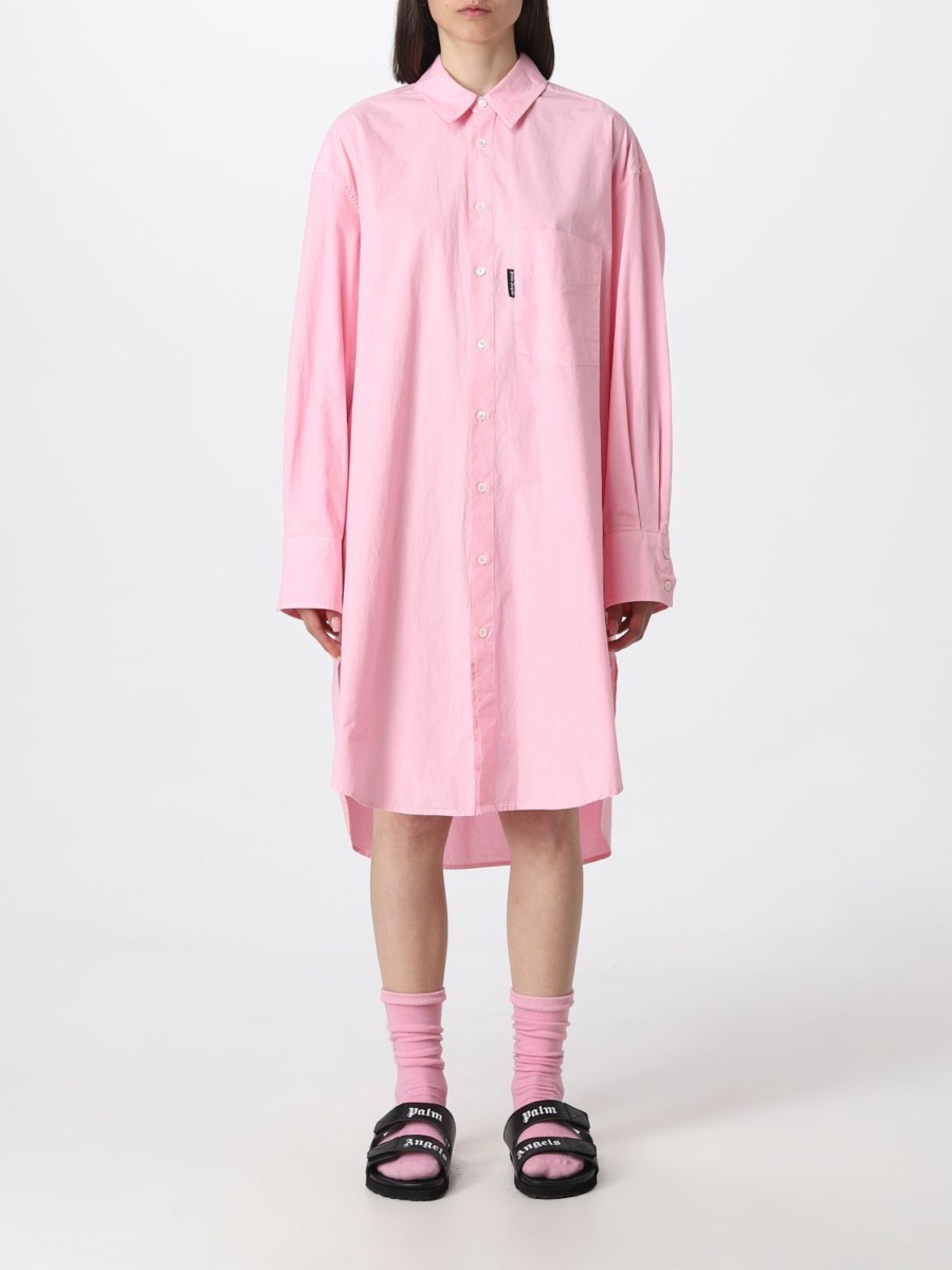 Giglio Lady Dress in Pink from Palm Angels GOOFASH