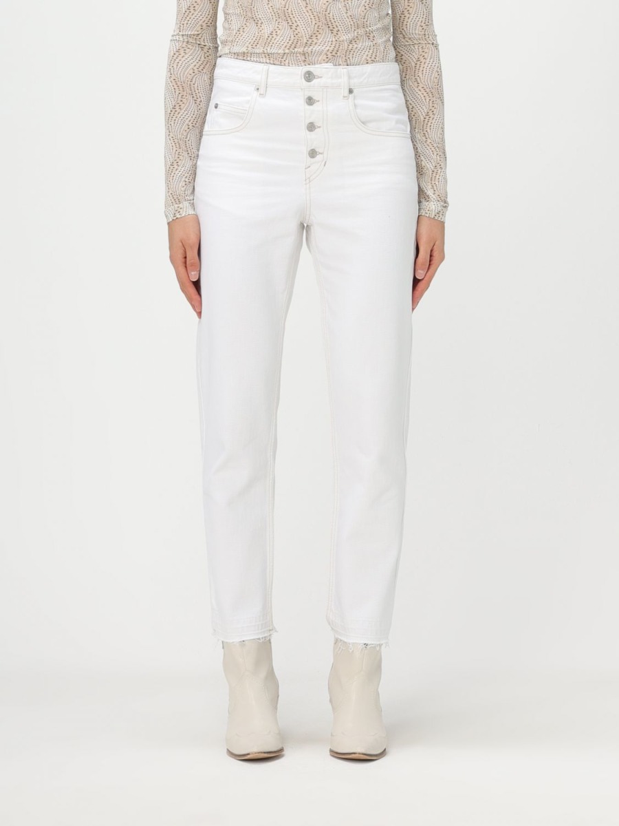 Giglio - Lady Jeans White Isabel Marant Etoile GOOFASH
