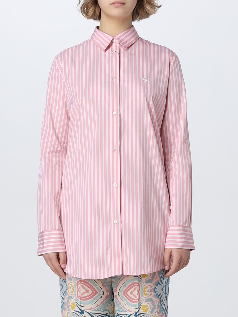 Giglio Lady Shirt in Pink by Etro GOOFASH